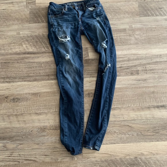 Distressed jeans skinny leg  sz 0 - Picture 3 of 3